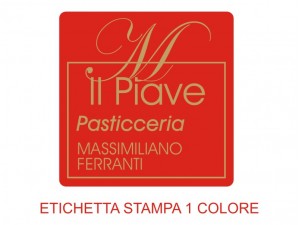 Etichette adesive per pasticcerie, bar, panetterie e gelaterie (mm 40x40)  (cod.29/I )